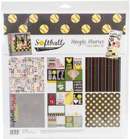 Simple Stories Softball 12x12 Collection Kit