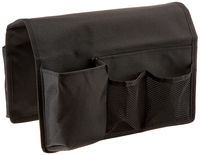 TravelWell 7265BLACK Arm Chair Sofa Caddy -TV Remote Control, Tools Holder Organizer, Black