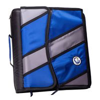 Case-it Sidekick 2-Inch O-Ring Zipper Binder with Removable Tab File, Blue, D-901-BLU
