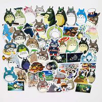 Cute Cartoon Totoro Anime Laptop Stickers Waterproof Skateboard Pad MacBook Snowboard Car Bicycle Luggage Decal 50pcs Pack (1)