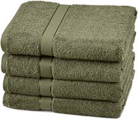 Pinzon 4 Piece Egyptian Cotton Bath Towels Set - Moss