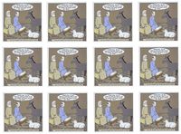 3dRose Rich Diesslin - Nativity Animals - Greeting Cards, 6 x 6", Set of 12 (gc_2826_2)