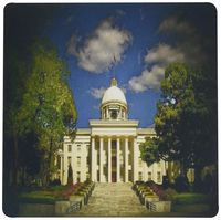 3dRose LLC 8 X 8 X 0.25 Inches Alabama Capitol Building Montgomery in Spotlight Mouse Pad (mp_26222_1)
