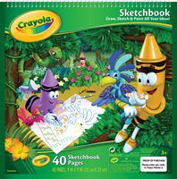 Crayola Sketchbook 9"X9", Coloring & Drawing Supplies, 40 Sheets
