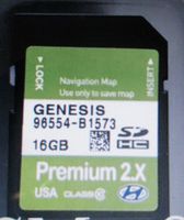 B1573 2015 2016 Hyundai GENESIS PREMIUM 2X Navigation MAP Sd Card ,GPS UPDATE , U.S.A 16 GB , OEM PART # 96554-B1573