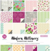 Colorbok Signature Paper Pad, 12" x 12", Modern Millinery