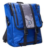 Case-It BKP-102 Laptop Backpack with Hide-Away Binder Holder, Fits 13-Inch Laptops, Blue/Grey (BKP-102 BLUG)