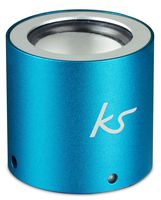 KitSound Button Universal Portable Speaker with 3.5mm Jack Compatible with Smartphones, Tablets and MP3 Devices - Blue