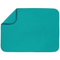 S&T INC. Microfiber Dish Drying Mat, Teal