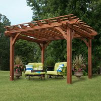 Backyard Discovery Cedar Pergola 12' x 10' Assembly Included