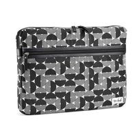 Fit & Fresh Slim Laptop Case with Zippered Storage, Padded Laptop Sleeve fits Mac |Microsoft | Acer| Samsung | Lenovo Computers with Displays up to 15.6 inches, Peat Santulan Circles