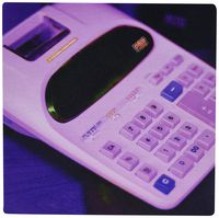 3dRose LLC 8 x 8 x 0.25 an Old Adding Machine Done in a Pink Finish Mouse Pad (mp_79648_1)