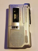 Sony Microcassette Recorder M-560V Handheld Voice Recorder With 3 New Microcassettes