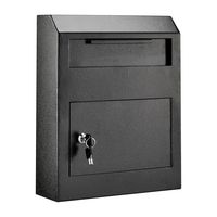 AdirOffice Heavy Duty Secured Safe Drop Box (Black)