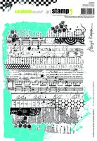 Carabelle Studio A5 Cling Stamp-Mixed Media by Birgit Koopsen, White/Transparent
