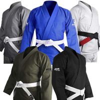Brazilian Jiu Jitsu Gi BJJ Gi for Men & Women Uniform Kimonos Ultra Light, Preshrunk, Free White Belt!!! (Blue, A3)