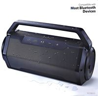 Insignia - Waterproof Portable Bluetooth Speaker - Black