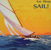 3dRose LLC 8 X 8 X 0.25 Inches Mouse Pad Image of Vintage Sailboat with Message (Mp_174021_1)