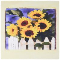3dRose LLC 8 x 8 x 0.25 Inches Country Sunflowers Mouse Pad (mp_17713_1)