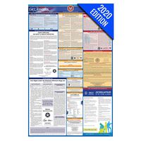 OK Labor Law Poster, 2020 Edition - State, Federal and OSHA Compliant Laminated Poster (Oklahoma, English)