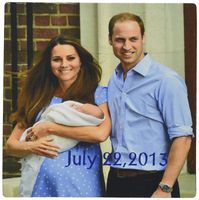 3dRose LLC 8 x 8 x 0.25 Inches Mouse Pad, Prince William Kate and Baby Makes 3 (mp_159787_1)
