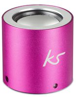 KitSound Button Universal Portable Speaker with 3.5mm Jack Compatible with Smartphones, Tablets and MP3 Devices - Pink
