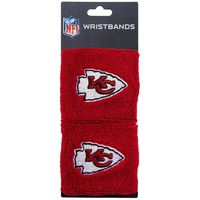 Franklin Sports Kansas City Chiefs NFL Wristbands - Youth NFL Team Logo Wristbands - Great for Costumes and Uniforms - Pair of Wristbands