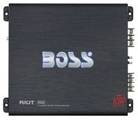 BOSS Audio Systems R6002 - Riot 1200 Watt, 2 Channel, 2 4 Ohm Stable Class AB, Full Range, Bridgeable, Mosfet Car Amplifier with Remote Subwoofer Control