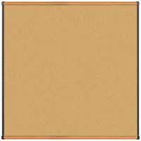 Best-Rite Origin Trim-Med Oak/Natural Cork Bulletin Board, 4 x 4 Feet (301OD-02)