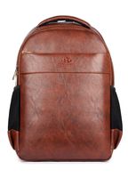 Vegan Leather Backpack, 15.6 inch Business Vegan Leather Laptop Backpack for Men and Women Laptop Bag Back Pack Travel Bag Bagpack School College Bookbag Laptop Computer Bags (Tan)