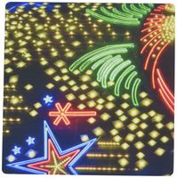 3dRose LLC 8 x 8 x 0.25 Inches Mouse Pad, The Lights On The Billboard at The Riviera in Las Vegas On The Strip (mp_185512_1)