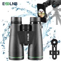 ESSLNB Waterproof Binoculars for Adults IPX7 10x50 Astronomy Binoculars with Phone Adapter BAK4 Fully Multi-Coated Compact Binoculars for Bird Watching Hunting with Carrying Bags and Strap