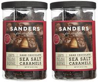 Sanders Dark Chocolate Sea Salt Caramels - 36 Oz (Value 2 Pack)