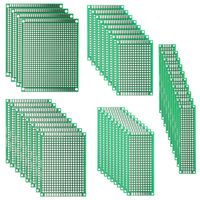 DEYUE 40PCs PCB Double-Sided Prototyping PCBs Circuit Boards Kit | 5 Size Universal untraced Perforated Printed Circuits Boards | Solder-able Circuit Protoboards for DIY Soldering Electronic Projects