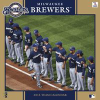 Turner Perfect Timing 2015 Milwaukee Brewers Team Wall Calendar, 12 x 12 Inches (8011641)