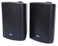 TIC ASP120-B 6.5" Weather-Resistant Outdoor Patio Speakers with 70v Switch (Pair) - Black
