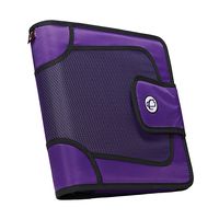 Case-it Open Tab Velcro Closure 2-Inch Binder with Tab File, Purple, S-816-PUR-18