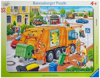 Ravensburger Waste Collection 35 Piece Frame Jigsaw Puzzle for Kids - Every Piece is Unique, Pieces Fit Together Perfectly