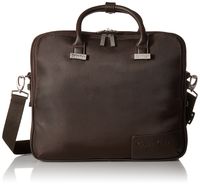 Calvin Klein Dylan Laptop Case Briefcase, Brown, One Size