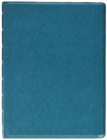 FILOFAX Refillable Saffiano Notebook, A5 (8.25" x 5") Aqua - 112 Cream moveable pages - Index, pocket and page marker (B115034U)
