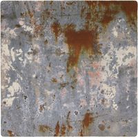 3dRose LLC 8 x 8 x 0.25 Inches Mouse Pad, Orange Rust N Gray Peeled Paint (mp_101744_1)