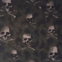 3dRose LLC 8 x 8 x 0.25 Inches Mouse Pad, Black Skulls on Camouflage (mp_60477_1)