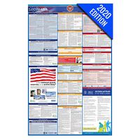 LA Labor Law Poster, 2020 Edition - State, Federal and OSHA Compliant Laminated Poster (Louisiana, English)