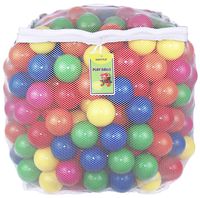 Click N' Play Value Pack of 400 Phthalate Free BPA Free Crush Proof Plastic Ball, Pit Balls - 6 Bright Colors in Reusable and Durable Storage Mesh Bag with Zipper